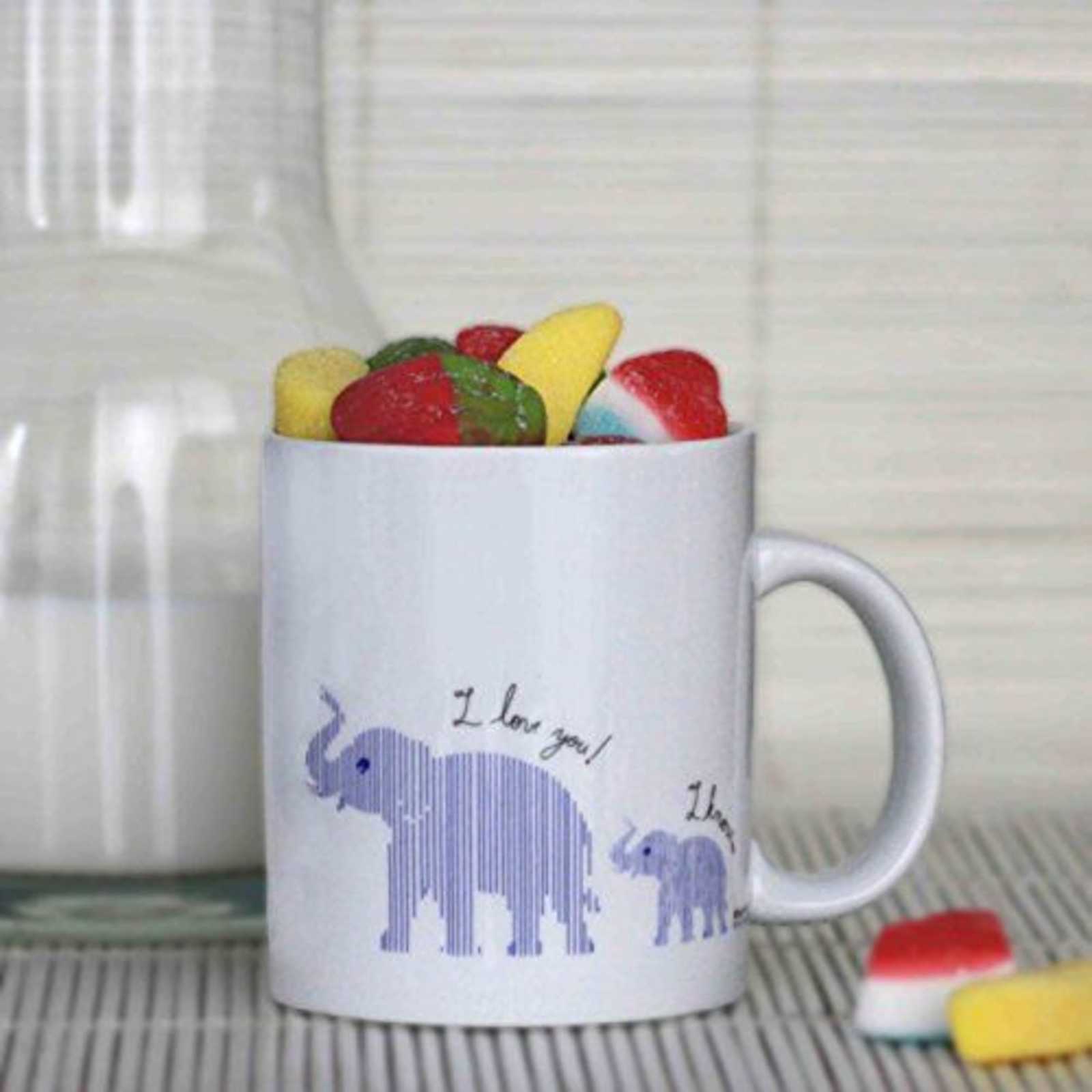 Taza love elefantes