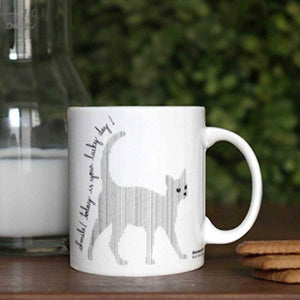 Taza gato de la buena suerte