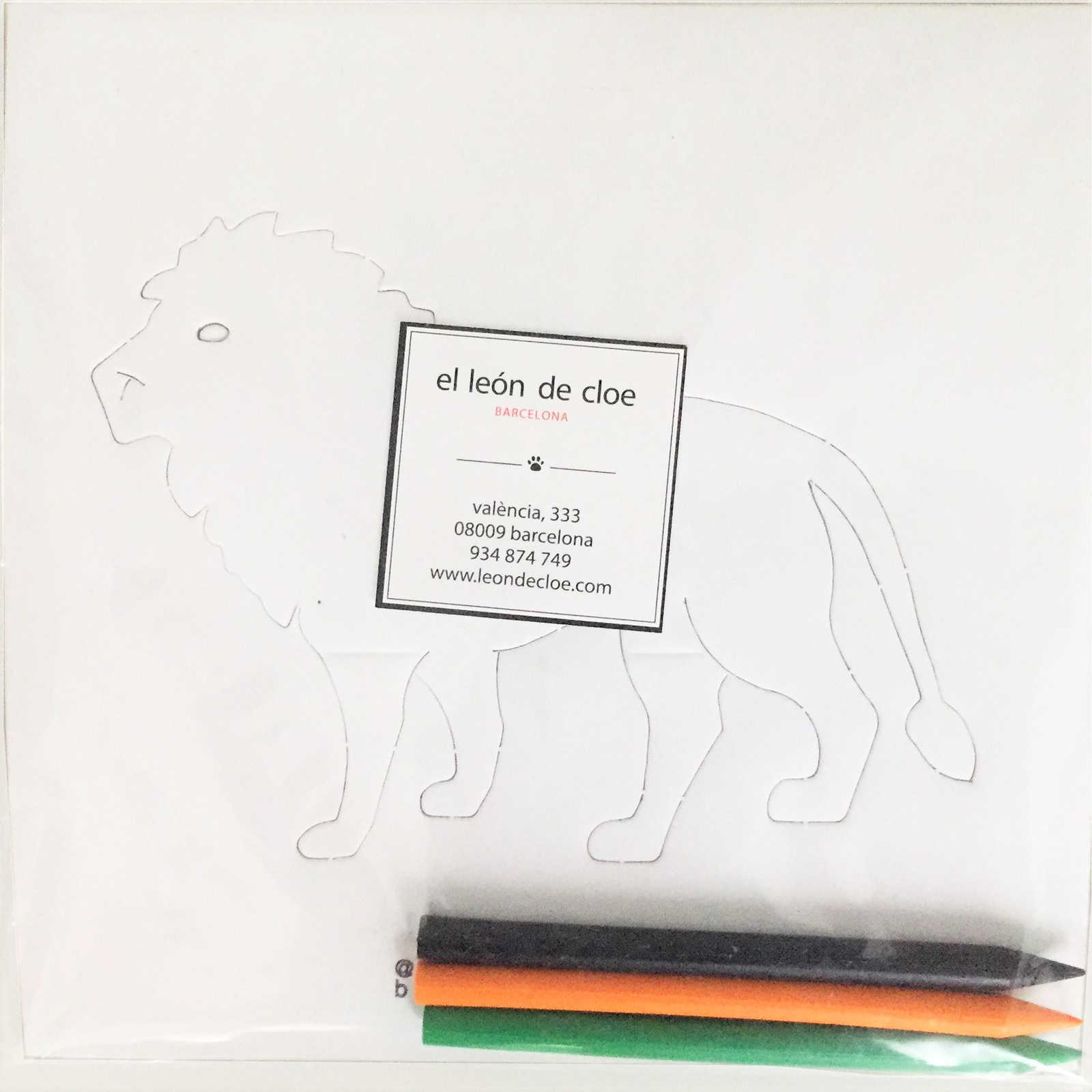 Láminas de bolsillo para colorear: león y elefante
